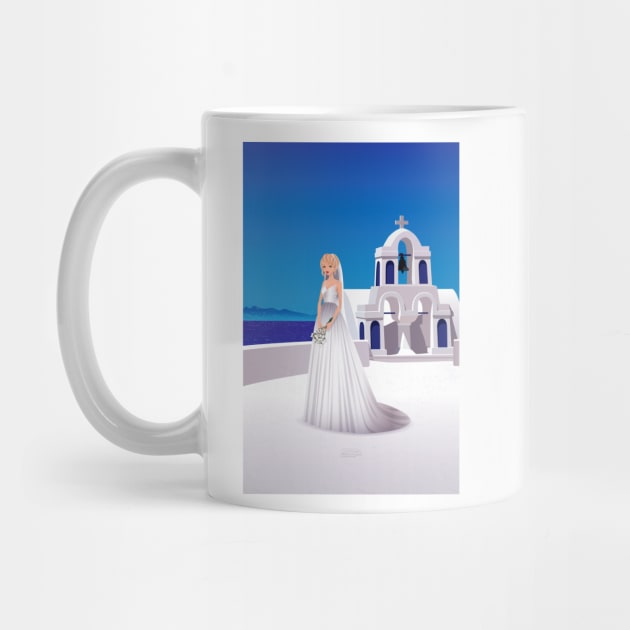 Bride in Mykonos by LEGADOVISUAL